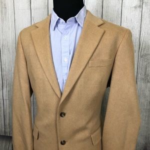 JOS. A. BANK 43L Beige 100% Camelhair Sports Coat